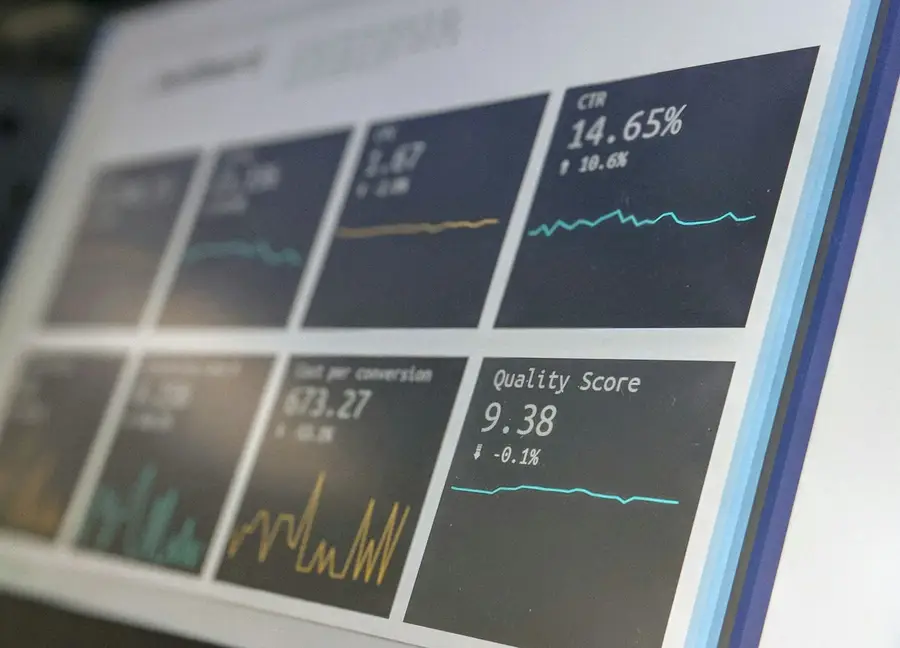 Monitor showing several metric panels